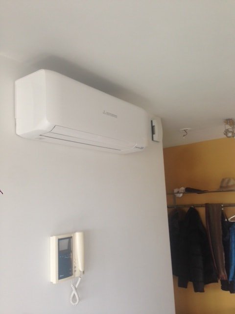Airconditioning appartement Amsterdam wandmodel